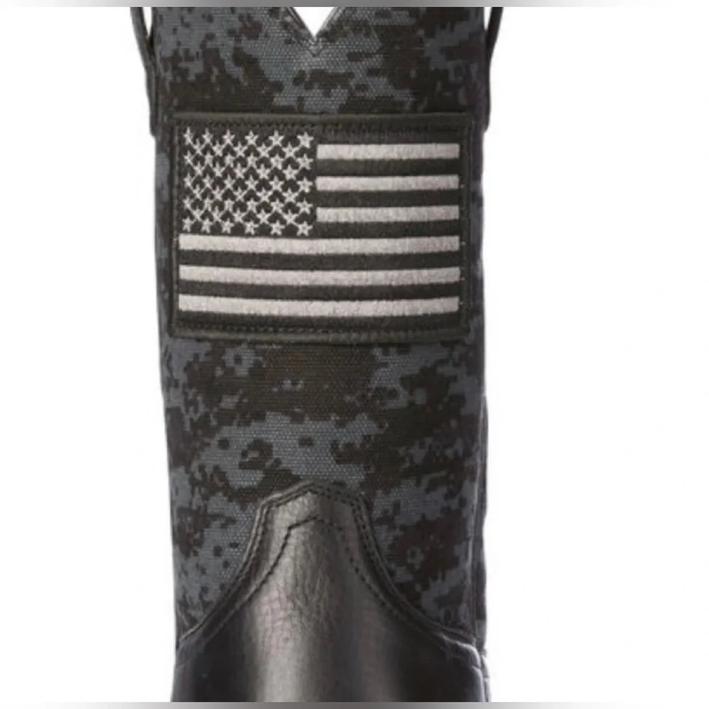 NEW ARIAT Men’s Black Patriot Western Boots 10D